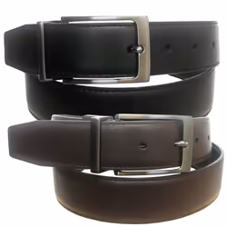 Nike Golf Men's Gunmetal Buckle Single Stitch Reversible Belt  40"""" Gray/White