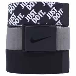 Nike Golf Men's 3-in-1 Web One-Size-Fits-Most Belts Black/Gray/Just Do It