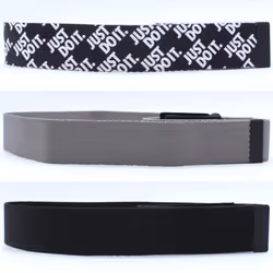 Nike Golf Men's 3-in-1 Web One-Size-Fits-Most Belts  Black/Gray/Just Do It