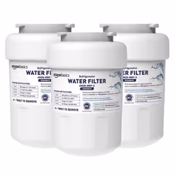 Amazon Basics Replacement Water Filter Cartridge Compatible with GE MWF Refrigerator Pack of 3 Standard Filtration
