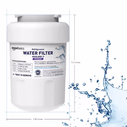 Amazon Basics Replacement Water Filter Cartridge Compatible with GE MWF Refrigerator- Pack of 1  Premium Filtration