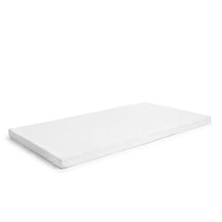 Milliard 2-Inch Ventilated Memory Foam Crib and Toddler Bed Mattress Topper with Removable Waterproof 65-Percent Cotton Non-Slip Cover - 52"" x 27"" x
