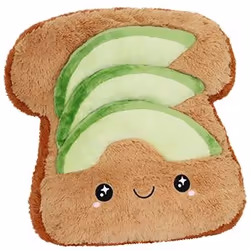 Squishable Comfort Food Avocado Toast, Toy food, 3 yr(s)