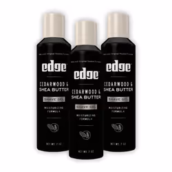 Edge Shave Gel for Men  Cedarwood & Shea Butter  7oz (3 Pack) - Shaving Gel For Men That Moisturizes  Protects and Soothes To ...