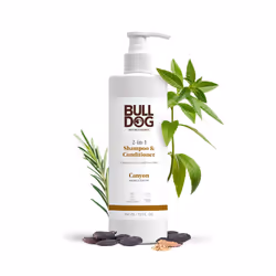 Bulldog Mens Skincare and Grooming 2-in-1 Shampoo and Conditioner  Canyon  12 Fluid Ounces