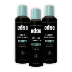 Edge Shave Gel for Men  Cooling Eucalyptus & Tea Tree  7oz (3 Pack) - Shaving Gel For Men That Moisturizes  Protects and Soothes To Help Red