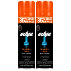 Edge Shaving Gel for Men  9.5oz  2 Pack Mens Shave Gel with Aloe  Mens Shaving Cream  Sensitive Skin Shave Gel - Moisturizes  Protects  and Soothes