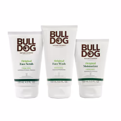 Bulldog Mens Skincare and Grooming Original Full Face Kit with Moisturizer Face Wash Face Scrub