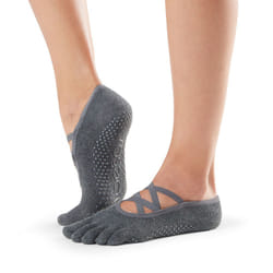 ToeSox Full Toe Elle Unisex Grey 1 pair(s)