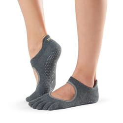 ToeSox Full Toe Bellarina Unisex Grey 1 pair(s)