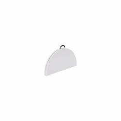 280064 4 ft (1.22 m) Round Light Commercial Fold-In-Half Table (white granite)