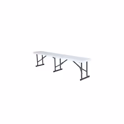 Lifetime 6 Ft/1.83 m Fold in Half Bench, White