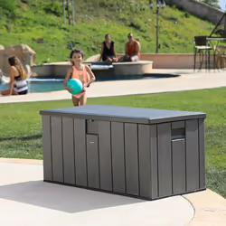 Lifetime 60215 Heavy-Duty Outdoor Storage Deck Box Outdoor Storage Box 150L