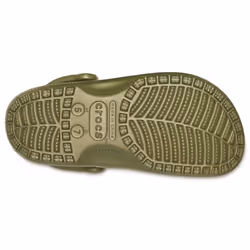 ) Crocs Classic Croslite Rubber Army Green Clogs - Green, 5 (Adults'