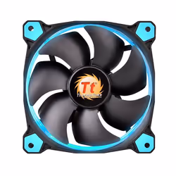 Thermaltake Riing 12, Fan, 12 cm, 1000 RPM, 1500 RPM, Black, Blue