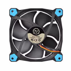 Thermaltake Riing 12 Computer case Fan 12 cm Black, Blue