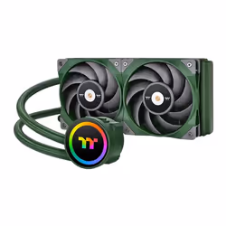 Thermaltake CL-W319-PL12RG-A, All-in-one liquid cooler, 12 cm, 500 RPM, 2000 RPM, Green