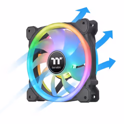 Thermaltake SWAFAN 12 RGB Computer case Fan 12 cm Black 3 pc(s) - Additional view 2