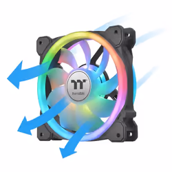 Thermaltake SWAFAN 12 RGB Computer case Fan 12 cm Black 3 pc(s) - Additional view 3