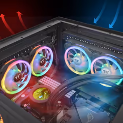 Thermaltake SWAFAN 12 RGB Computer case Fan 12 cm Black 3 pc(s) - Additional view 4