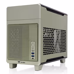 Thermaltake TR100, Mini Tower, PC, Green, Mini-ITX, SPCC, Steel, Home/Office