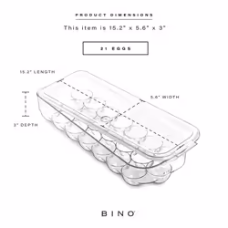 BINO | Plastic Egg Holder for Refrigerator  21 Egg | THE NESTER COLLEC