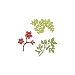 Sizzix Sizzlits Die Set 3/Pkg  Flowers  Branches & Leaves