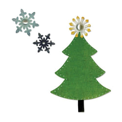 Sizzix 658181 Bigz Die Cutting Machine with Bonus Sizzlits Die  Tree and Snowflakes  Multicolor