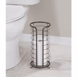 mDESIGN 2961MDBST toilet roll holder Floorstanding Satin steel