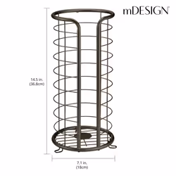 mDESIGN 2961MDBST toilet roll holder Floorstanding Satin steel
