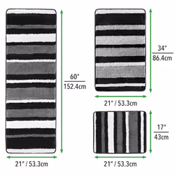 mDESIGN 4439MDBST bath rug/mat