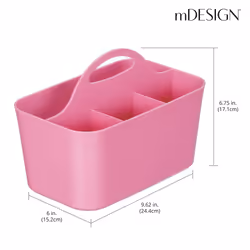 mDESIGN 4803MDBST shower basket/caddy Plastic Freestanding Shower caddy