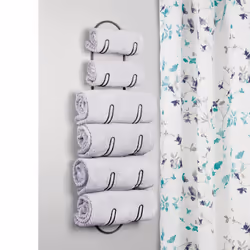 mDESIGN 9109MDBST towel holder/ring Wall-mounted Chrome