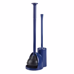 mDESIGN 9389MDBST, Toilet brush & holder, Navy, Plastic