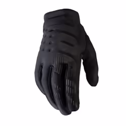 100% Brisker Cold Weather Youth Gloves - S, Black / Grey