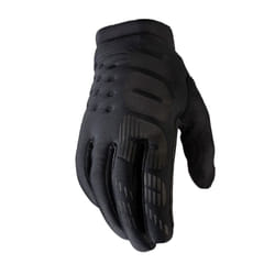 100% Brisker Cold Weather Youth Gloves - M, Black / Grey