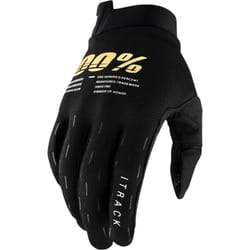 100% iTrack Youth Gloves Black - S