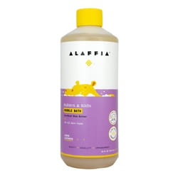 Alaffia Babies and Kids Bubble Bath  Gentle Bath Essentials for Delicate Skin  Plant-Based Formula That is Paraben & Sulfate-Free  Vegan  Calming with