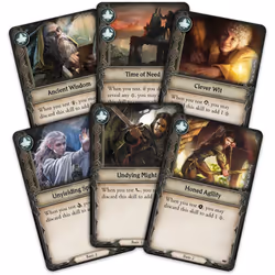 Asmodee The Lord of the Rings: Journeys in Middle-Earth Embark on your own adventures in J.R.R. Tolkien's iconic world with this fully cooperative, app-supported board game! Battle villainous foes and make courageous choices as part of a thrilling campaign. Board game - Additional view 4