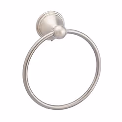 Amazon Basics Round AB-BR807-SN Modern Towel Ring 6.3-inch Diameter Satin Nickel