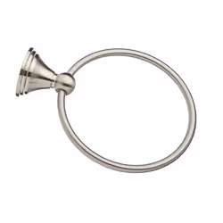 Amazon Basics Round AB-BR807-SN Modern Towel Ring  6.3-inch Diameter  Satin Nickel