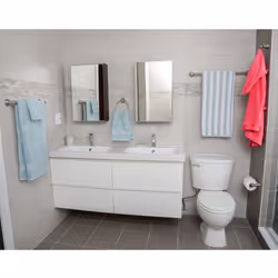 Amazon Basics  5 Piece  Satin Nickel ABBR817SN Bathroom Hardware Set  Variety Pack