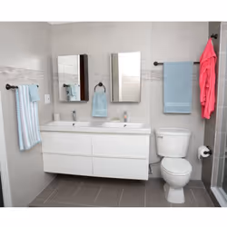 Amazon Basics ABBR817OR Modern Bathroom Accessories Towel Holder  Set of 5 8 sets  5 Piece  Oil Rubbed Bronze