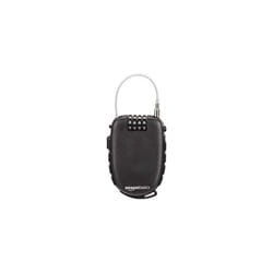 4-Digit Retractable Cable Electronic Lock, 1-Pack -Black