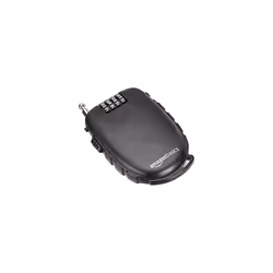 4-Digit Retractable Cable Electronic Lock, 1-Pack -Black