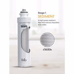 Brio Water Cooler Filter - Sediment - Compatible with Brio 300  400  500  600  700 Series - Easy Twist-On Replacement - 1 Count