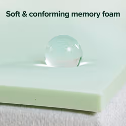 ZINUS 2 Inch Green Tea Memory Foam Mattress Topper  Smaller  More Convenient WonderBox Packaging  PressureRelieving Layers  Cer