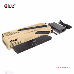 CLUB3D USB Gen1 Type-C Triple Display DP Alt mode Displaylink Dynamic PD Charging Dock with 120 Watt PS - Additional view 4