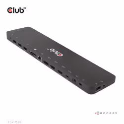 CLUB3D USB Gen1 Type-C Triple Display DP Alt mode Displaylink Dynamic PD Charging Dock with 120 Watt PS - Additional view 5
