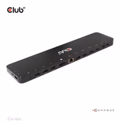 CLUB3D USB Gen1 Type-C Triple Display DP Alt mode Displaylink Dynamic PD Charging Dock with 120 Watt PS - Additional view 6